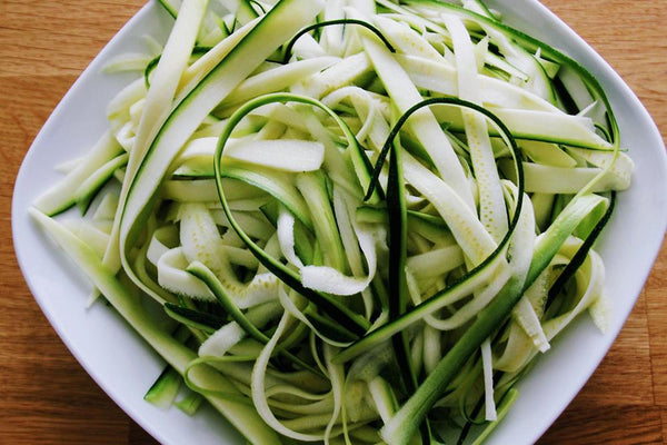 Zucchini Ribbon Salad with Parmesan, Lemon and Mint - Well Seasoned