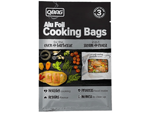 QBAG Alu Foil Cooking Bags - Package of 3