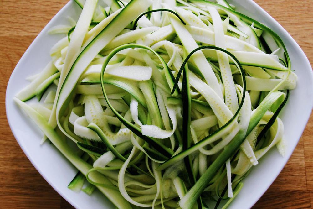 Image - Zucchini Ribbon Salad with Parmesan, Lemon and Mint - Recipes from Well Seasoned