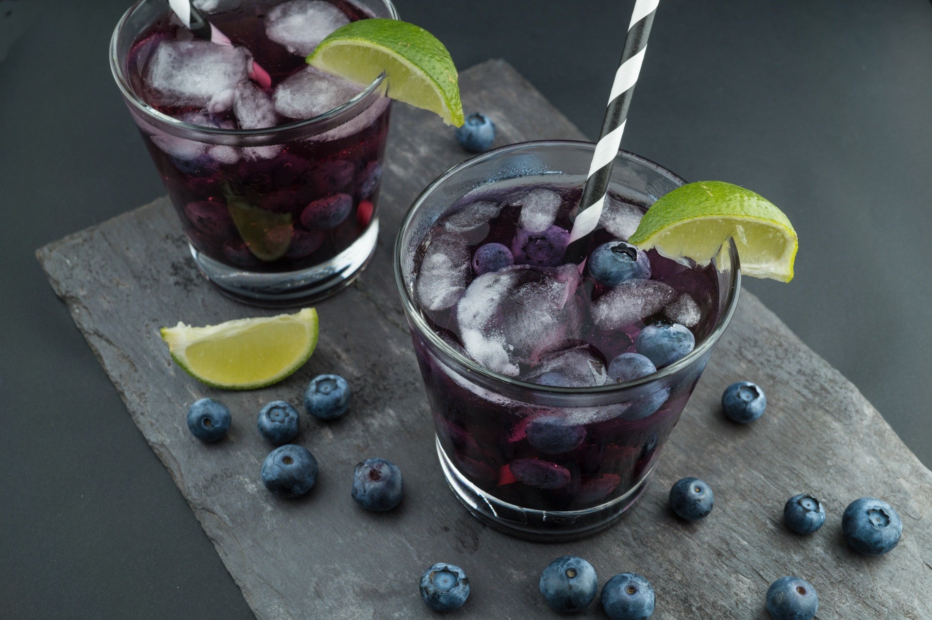 Blueberry & Lime Margaritas