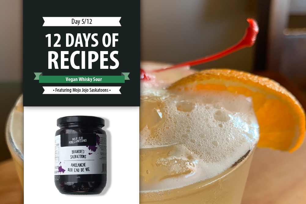 Day 5: 12 Days of Recipes 2020 - Vegan Whisky Sour