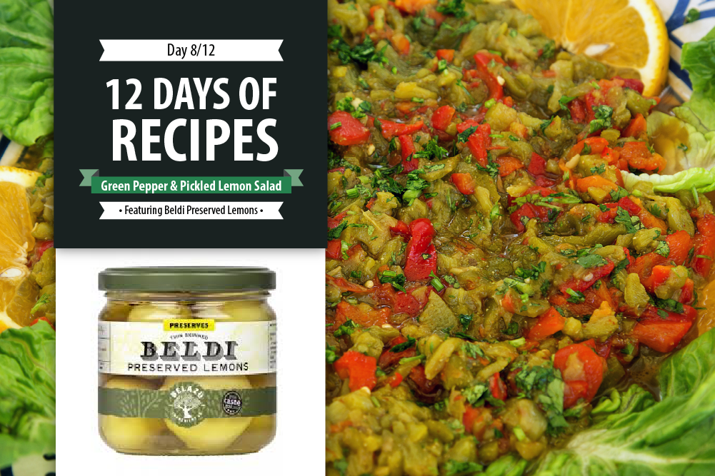 Day 8: 12 Days of Recipes 2020 - Green Pepper & Pickled Lemon Salad
