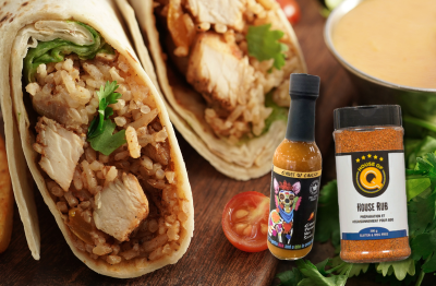 The "Sweet & Heat" Fraser Valley Grilled Chicken Burrito