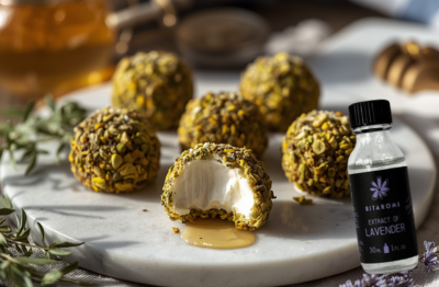Honey-Lavender Goat Cheese Truffles