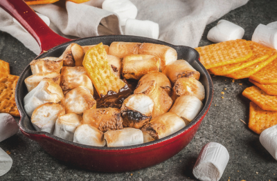 Salted Caramel S’mores Skillet Dip