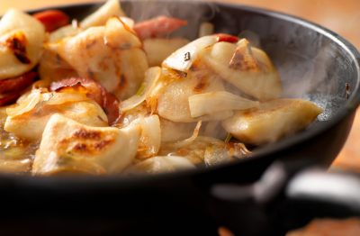 (Loaded) Pan Fried Perogies