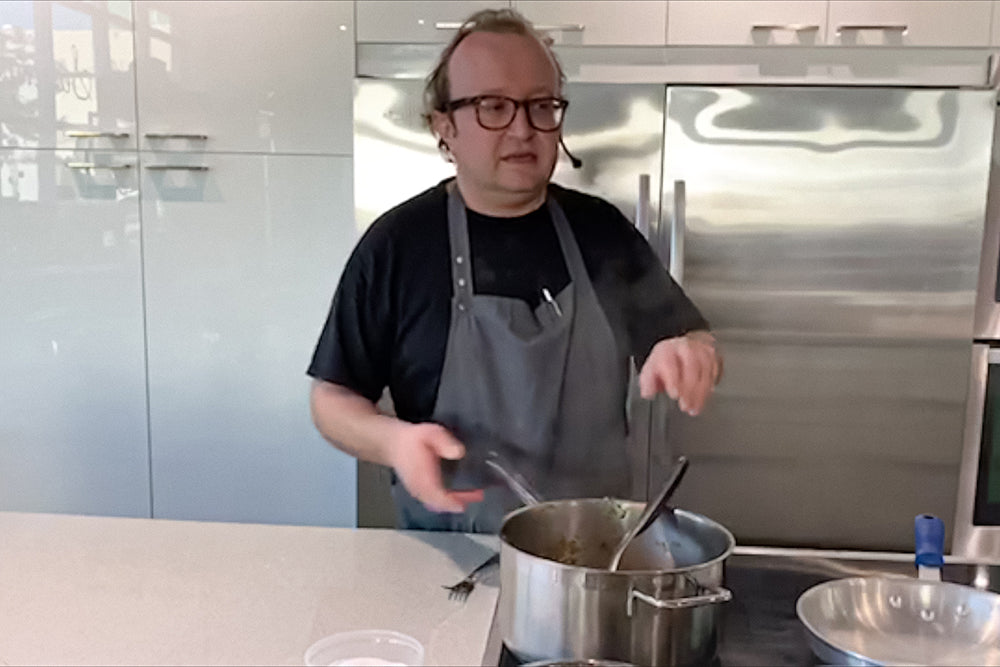 Cook Along with Chef Deniz: Fresh Cavatelli with Spicy Lentil Ragu and Peas