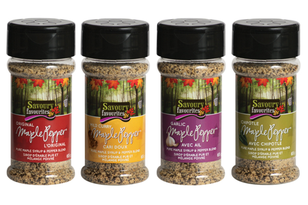 Savoury Favourites Maple Pepper Spice Blends | New In Store | Well Seasoned, a gourmet food store serving the Lower Mainland and Fraser Valley