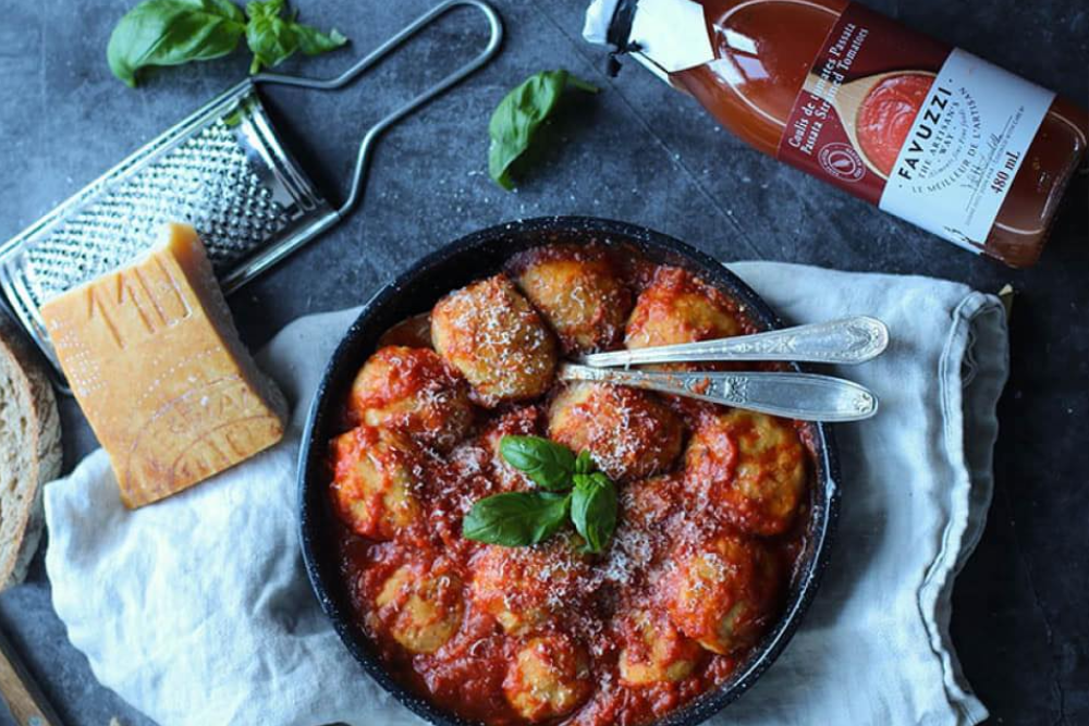 Ricotta Balls in Favuzzi Passata Tomato Sauce Well Seasoned