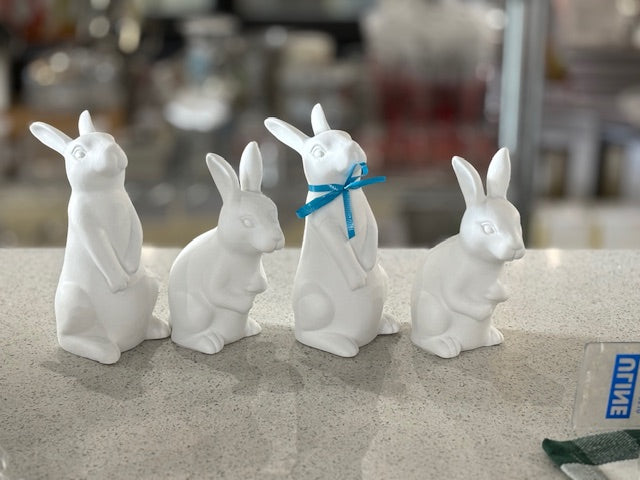 White Matte Rabbits