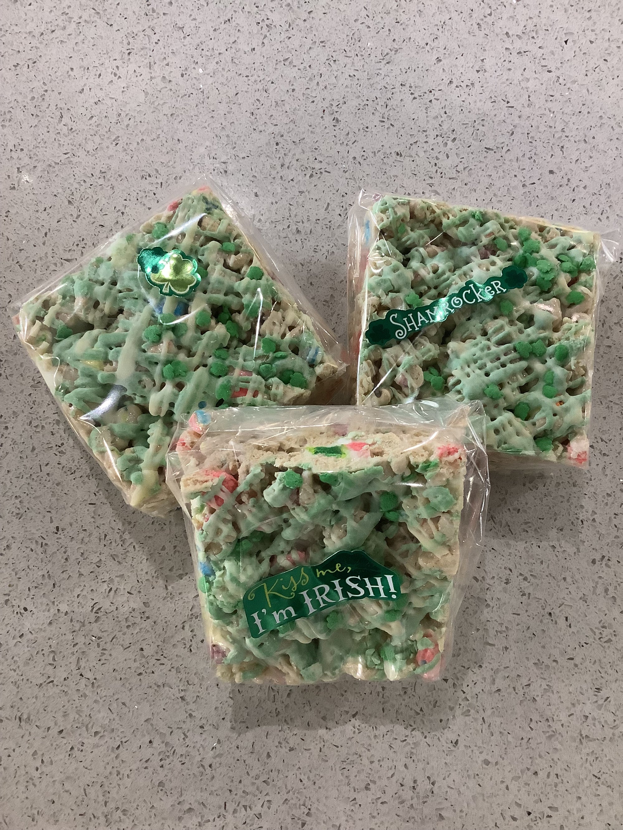 Gourmet to Go Confections: Lucky Krispies Squares