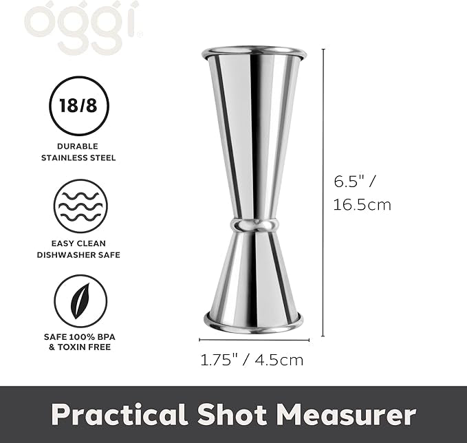 OGGI Stainless Steel Japanese Jigger