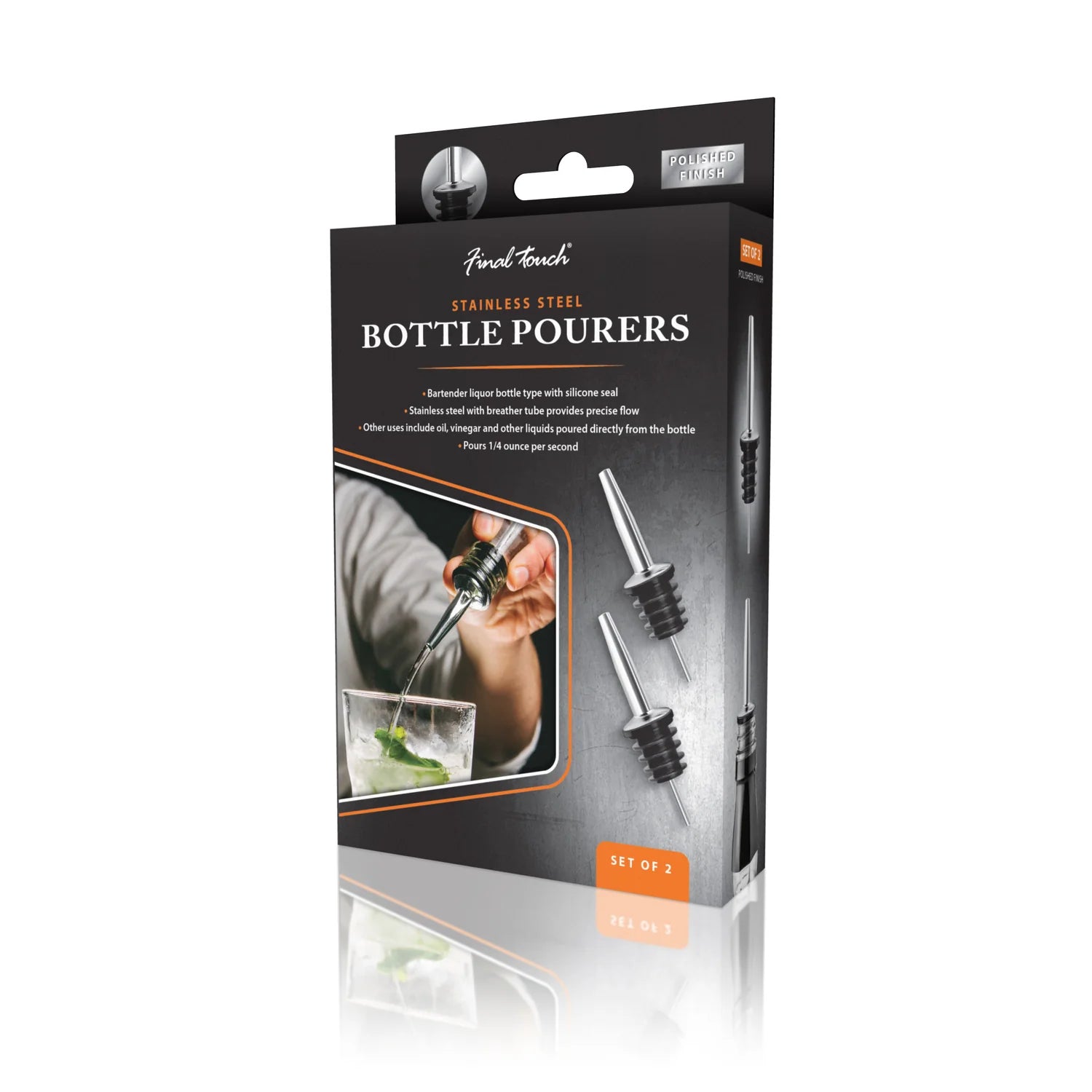 Final Touch Bottle Pourer Set of 2