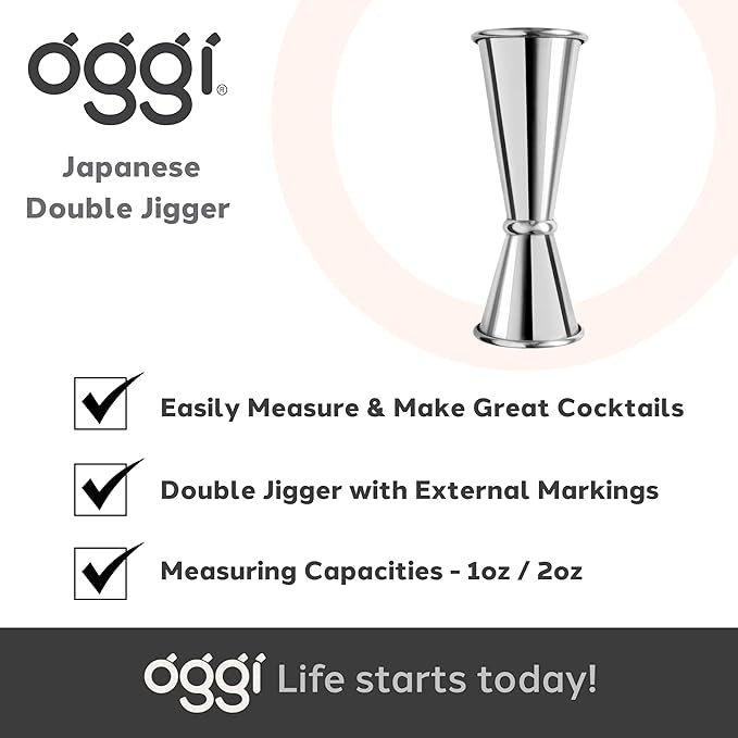 OGGI Stainless Steel Japanese Jigger