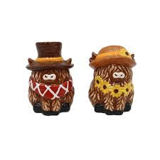 Koppers Home Salt & Pepper Shakers - Highland Cow