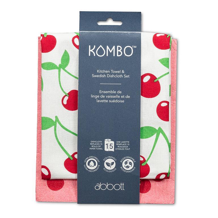 Kombo Kitchen Towel & Swedish Dishcloth Set