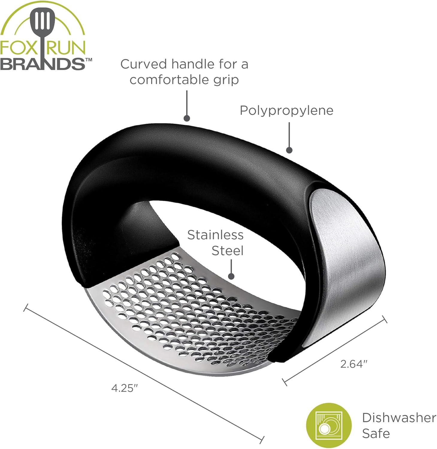 Fox Run Stainless Steel Garlic Rocker