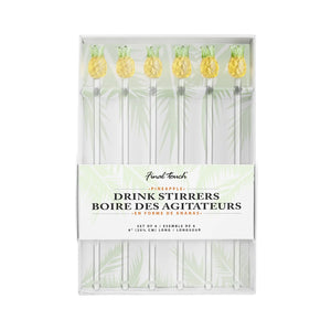 Final Touch Tiki Drink Glass Stirrers