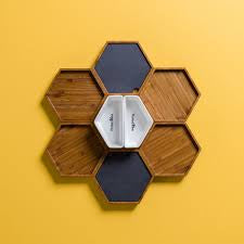 Plated Bee Charcuterie Set & Serving Boards