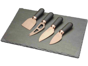 Brooklyn Slate Cheese Board & Knife Set