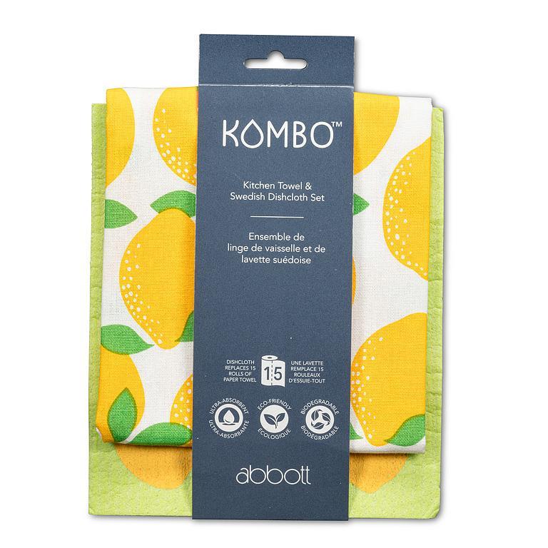 Kombo Kitchen Towel & Swedish Dishcloth Set