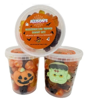Allison's Halloween Marshmallow Topped Gummy Mix 320g Cup - Pumpkin