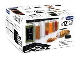 Danesco | Spice Jar Set of 12 & Labels