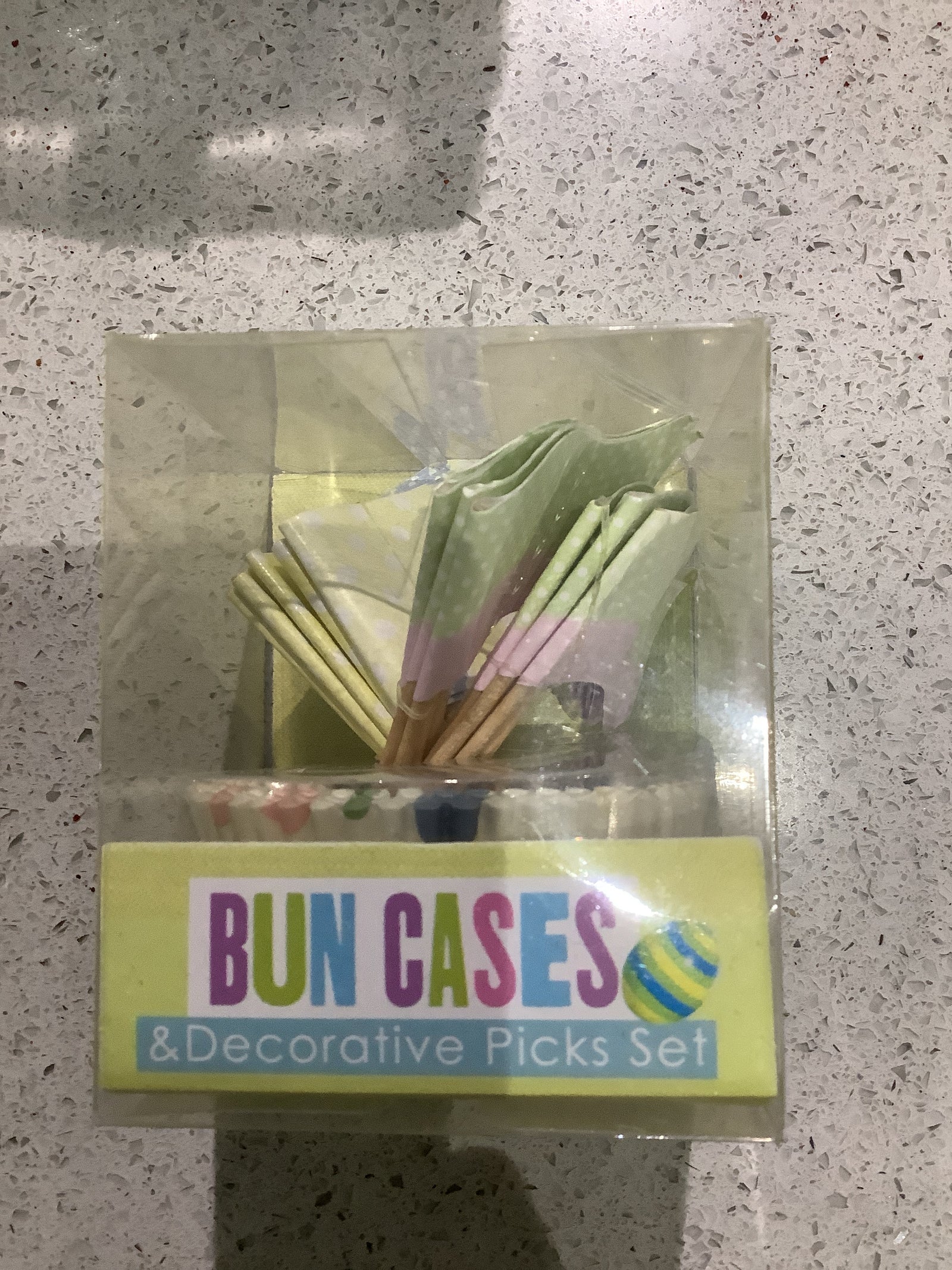 Gift Wishes Bun Cases & Decorative Picks Set - 24 Pieces