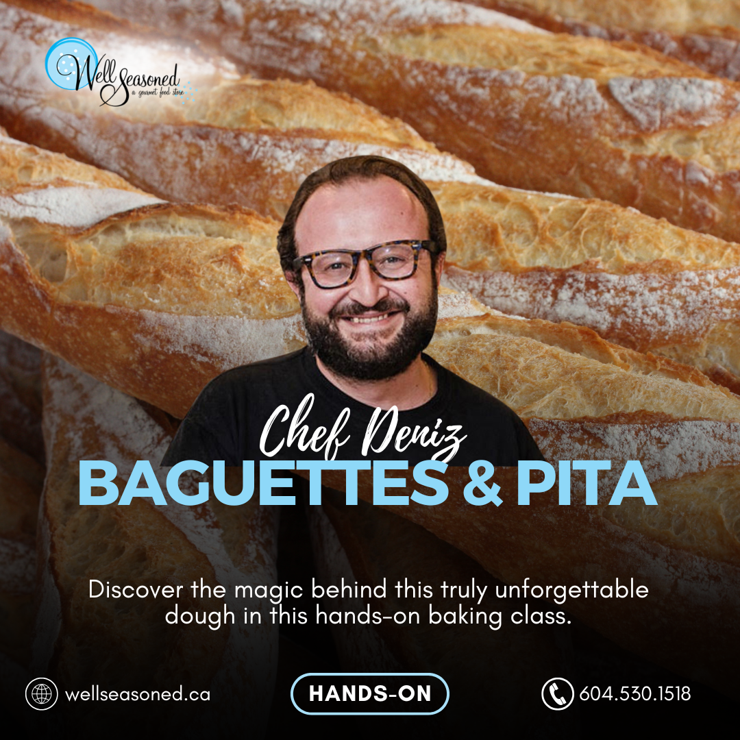 Jun 28 | Baguettes and Pita w/ Chef Deniz