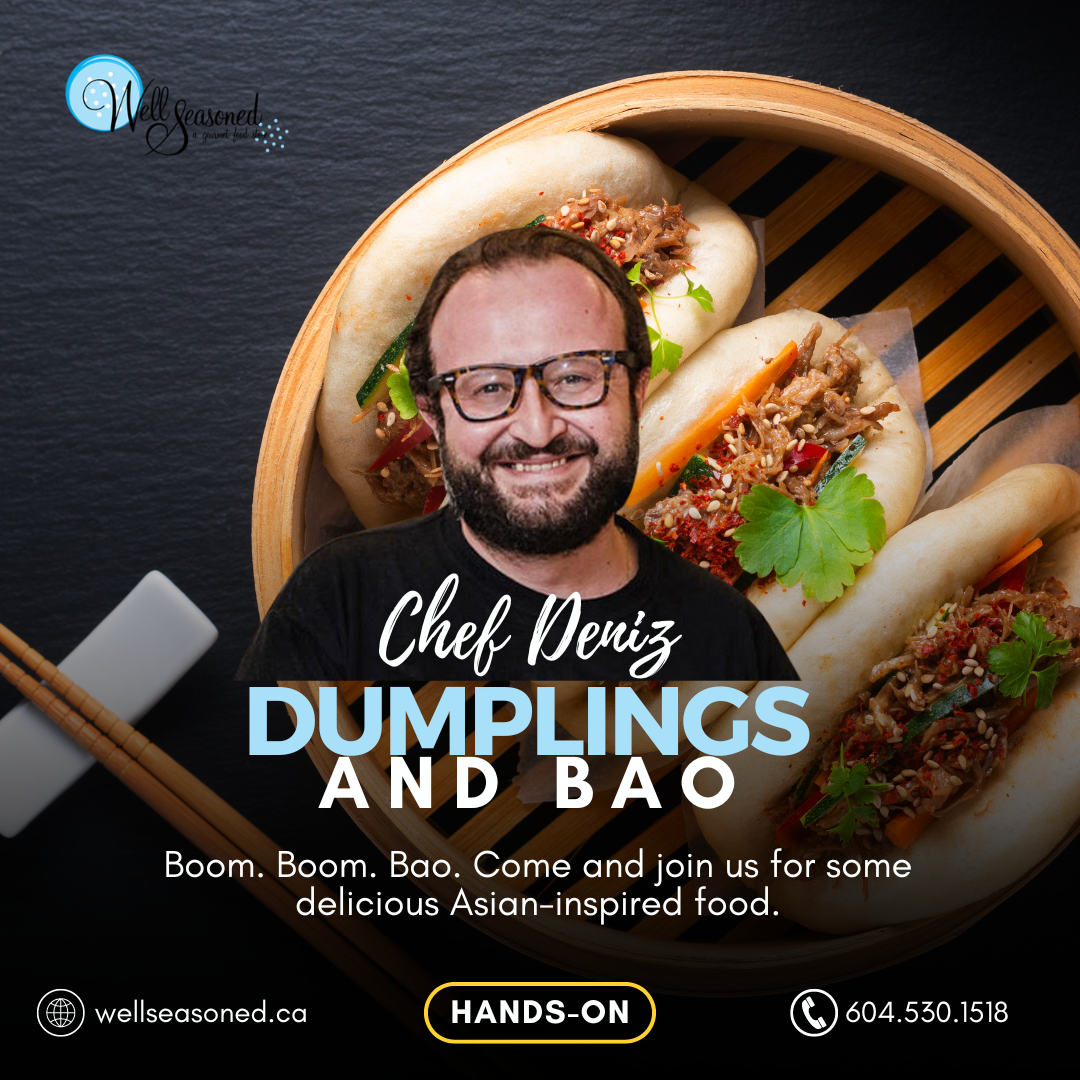 Apr 29 | Dumplings and Bao w/ Chef Deniz