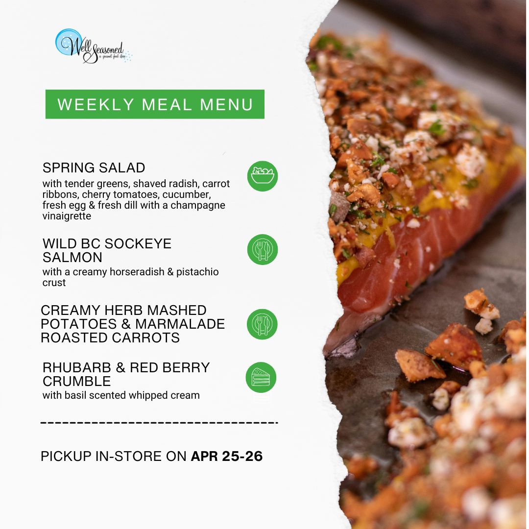 Weekly Meal Pick-Ups: Well Seasoned Gourmet-To-Go