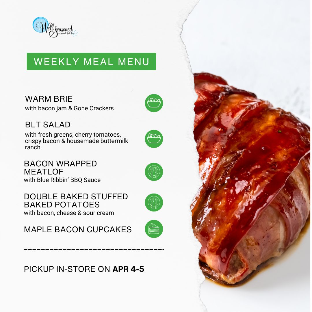 Weekly Meal Pick-Ups: Well Seasoned Gourmet-To-Go