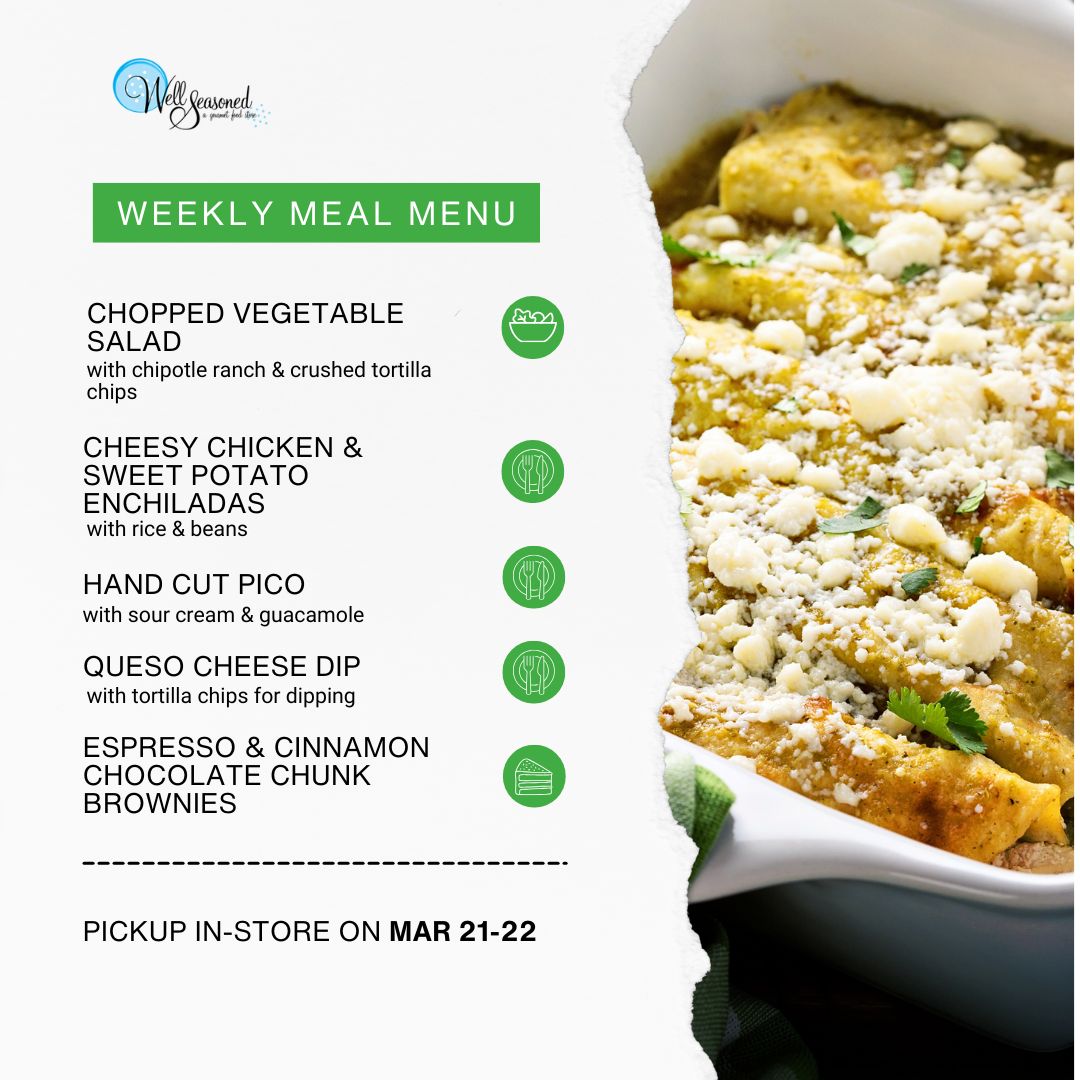 Weekly Meal Pick-Ups: Well Seasoned Gourmet-To-Go