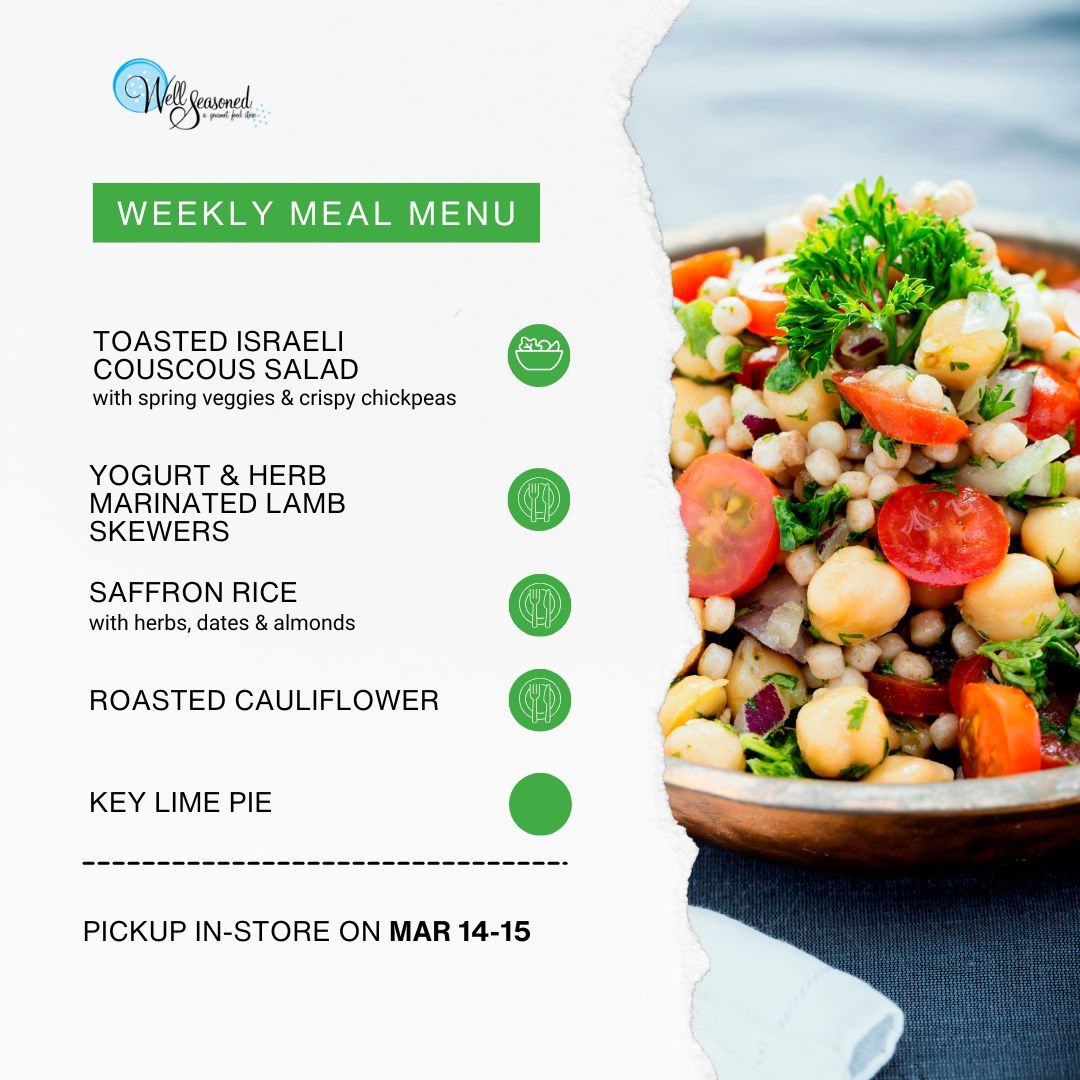 Weekly Meal Pick-Ups: Well Seasoned Gourmet-To-Go