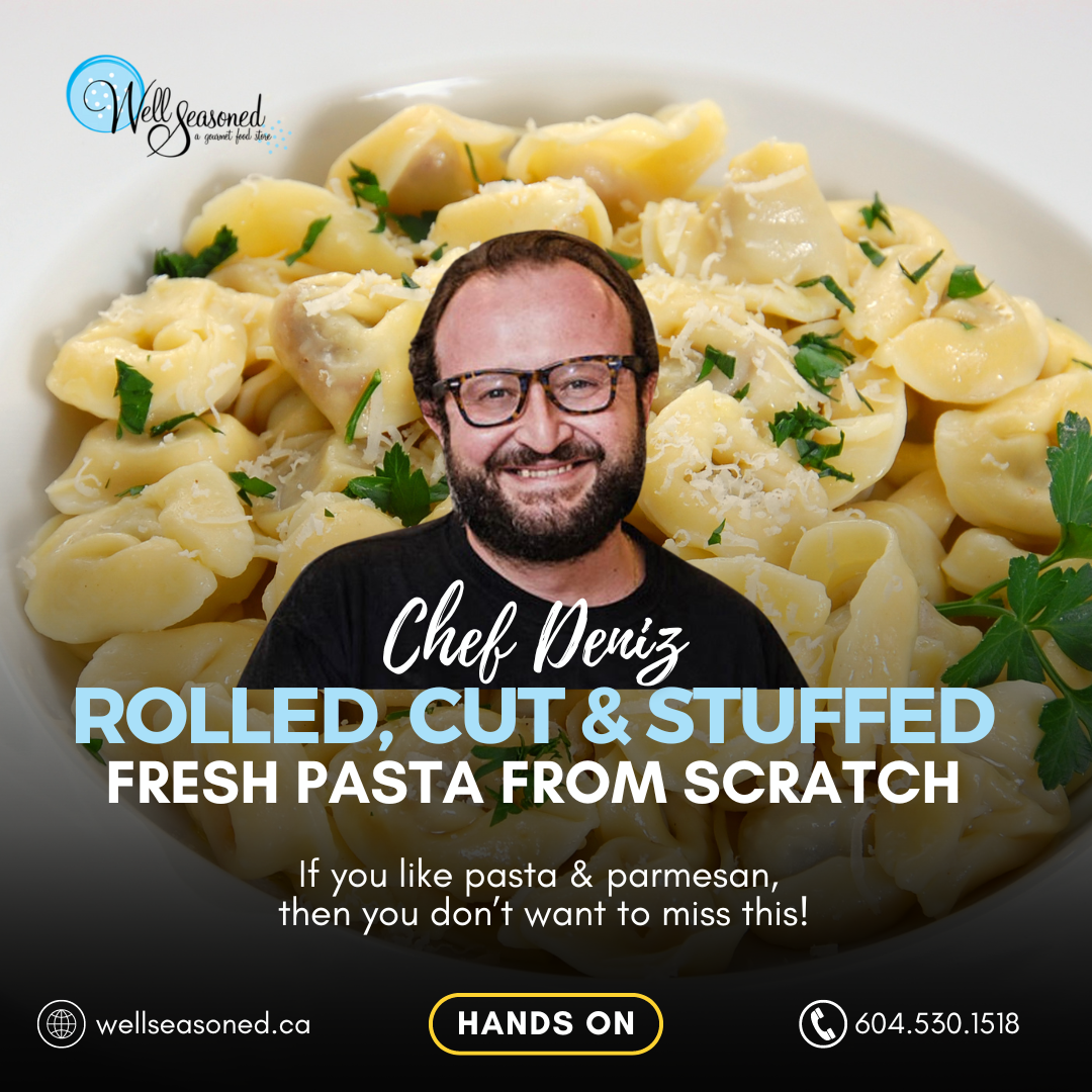 Jan 21 | Rolled, Cut & Stuffed - fresh pasta from scratch w/ Chef Deniz