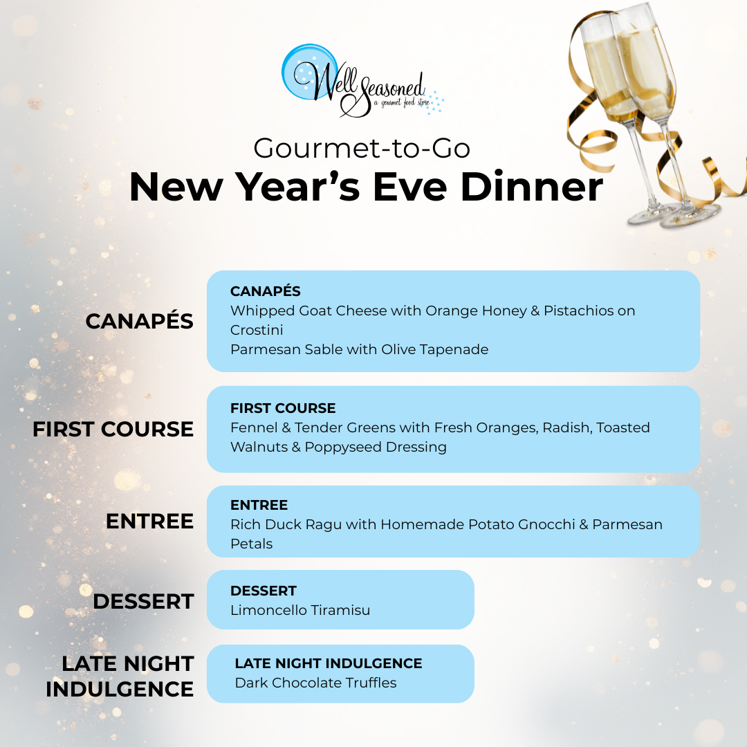 Gourmet-to-Go New Year’s Eve (Dinner for Two)