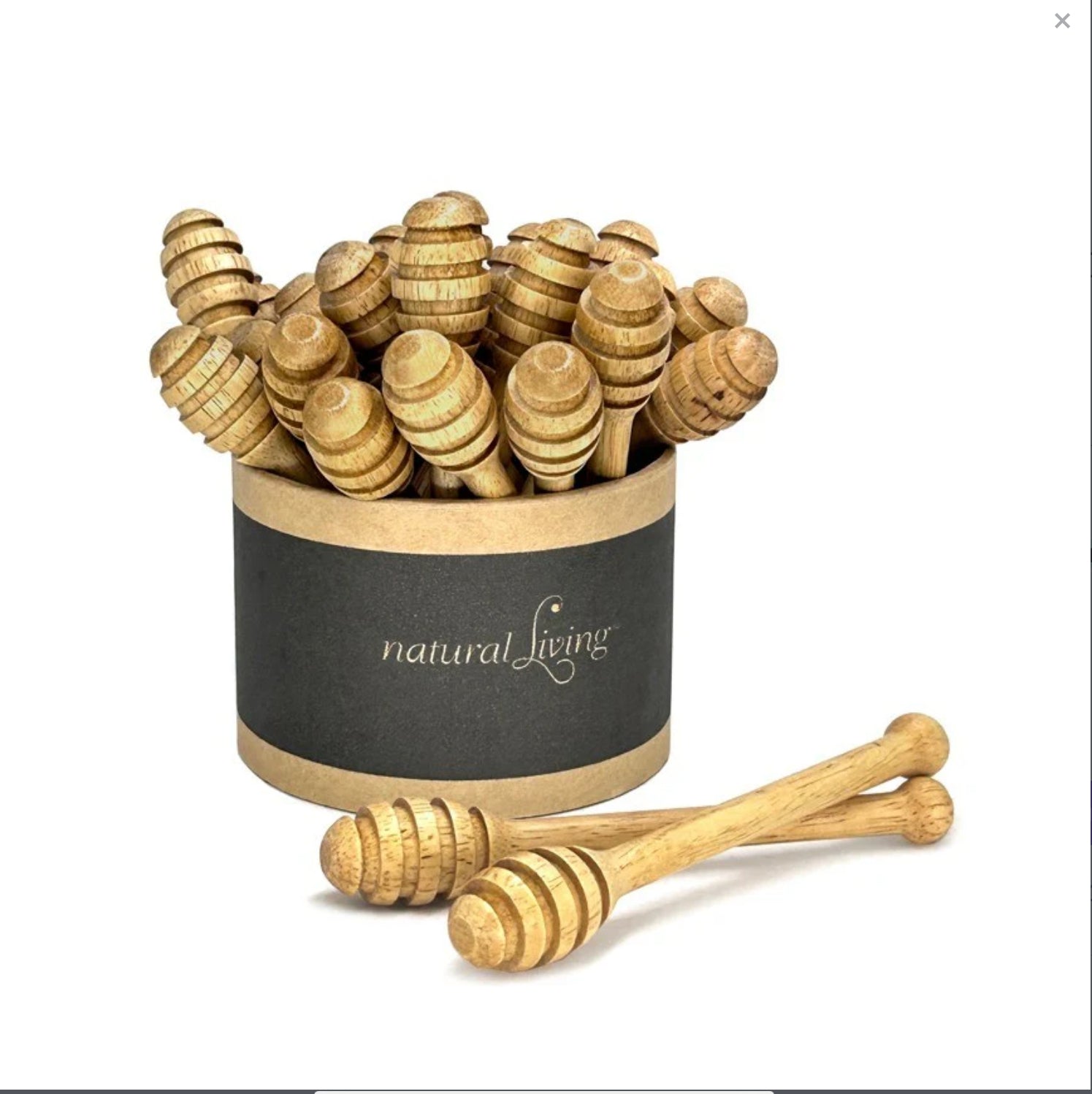 Natural Living Wooden Honey Dipper