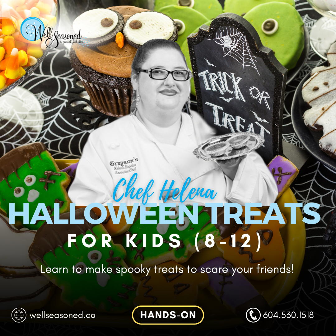 Oct 31 | 1:30 PM-4 PM | Kids Halloween Treats w/ Chef Helena