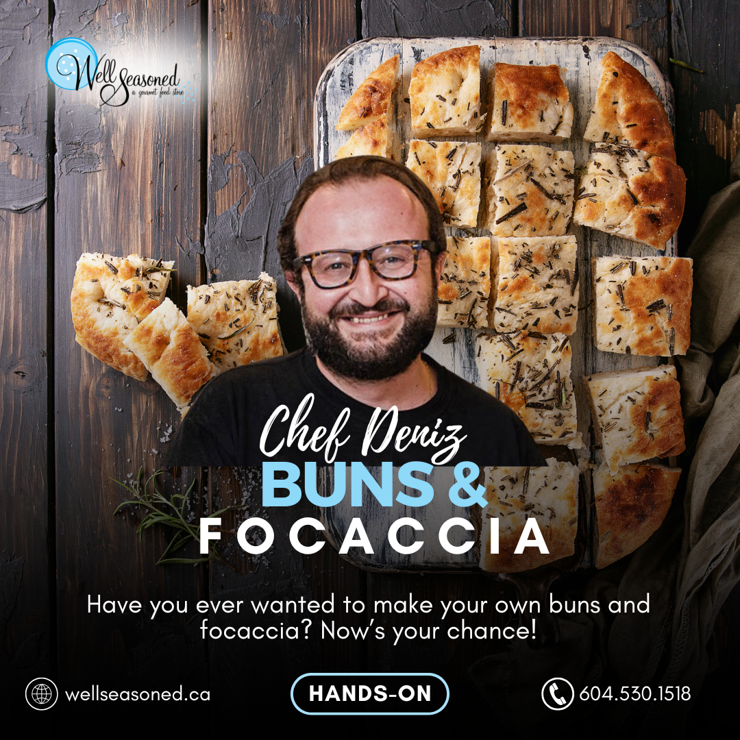 Nov 3 | Buns & Focaccia Class w/ Chef Deniz