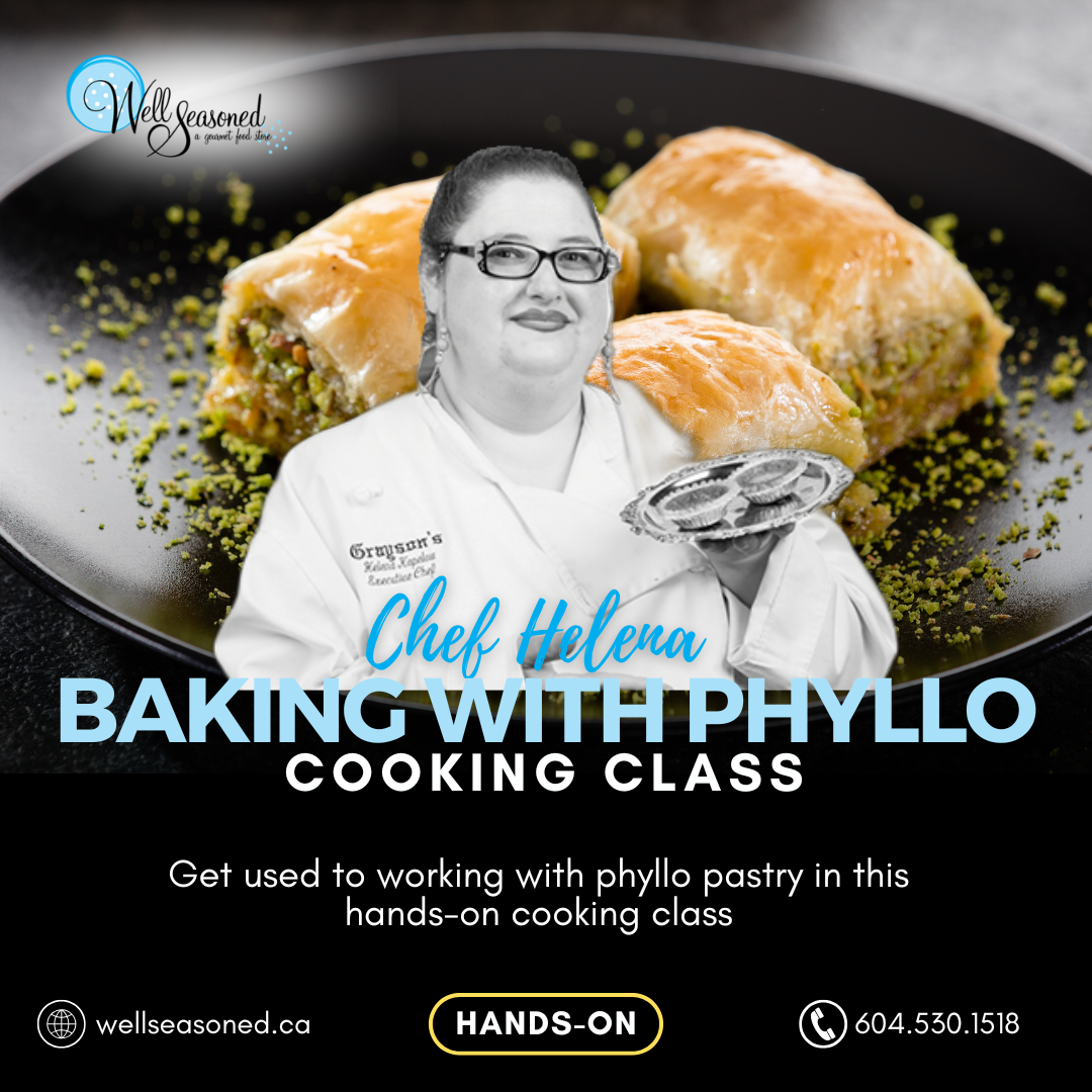 Feb 25 | Baking with Phyllo Dough w/ Chef Helena