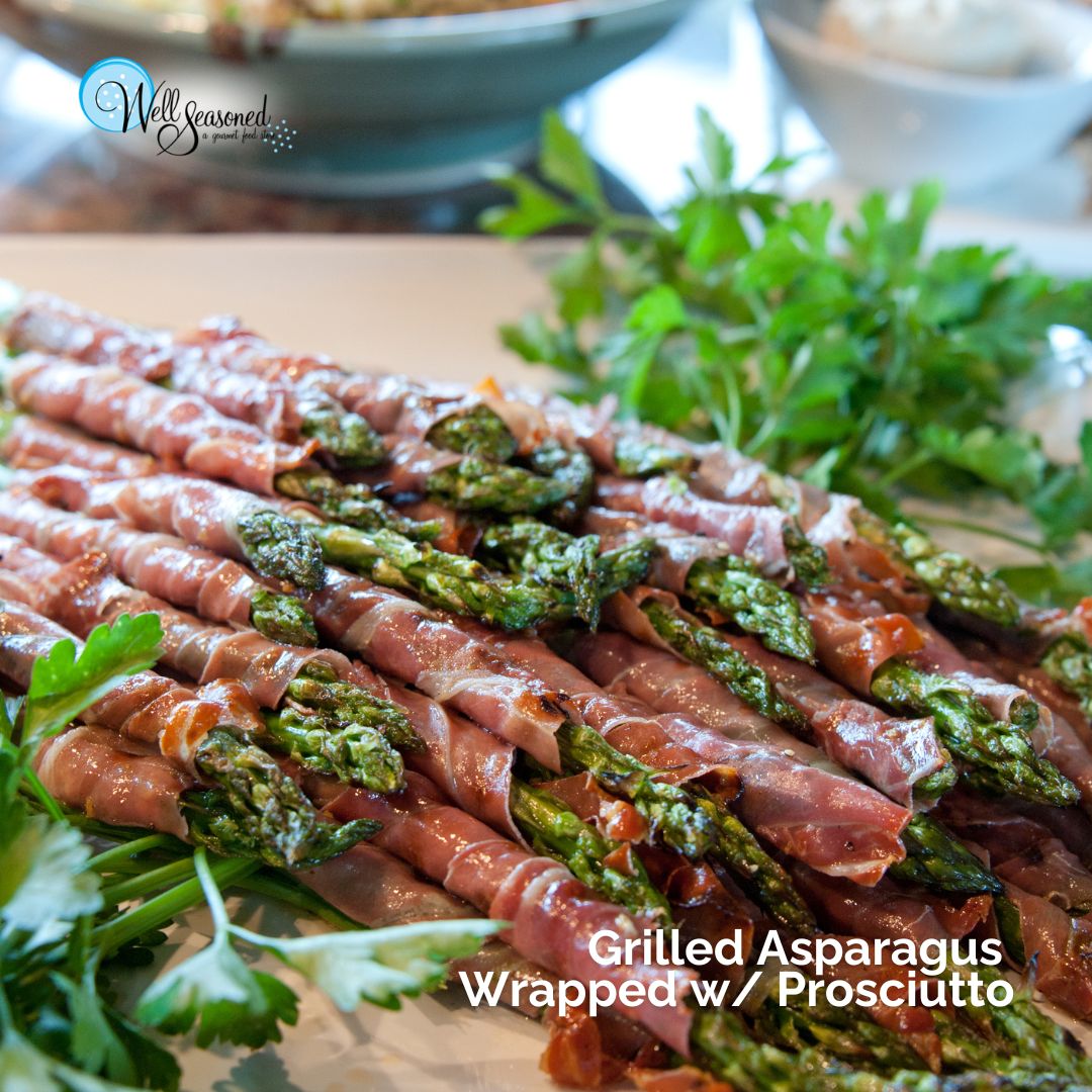 Grilled Asparagus Wrapped w/ Prosciutto