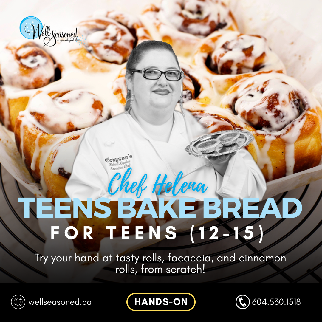 Nov 2 | Teens Bake Bread w/ Chef Helena
