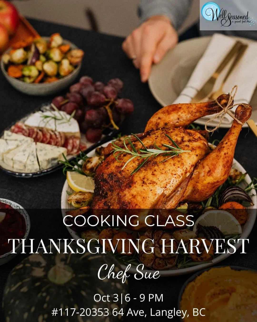 Oct 3 | Thanksgiving Harvest Brunch w/ Chef Sue