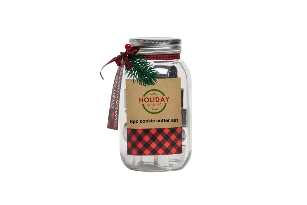 Holiday Market Cookie Cutter Jar Set