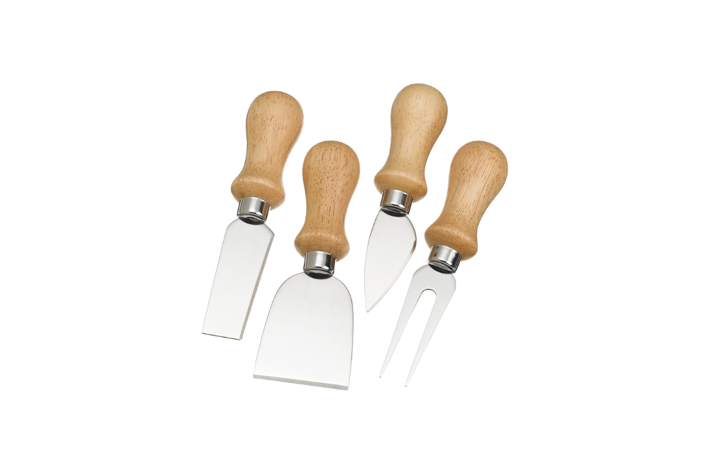 Metálla Stainless Steel Cheese Knives - Set of 4