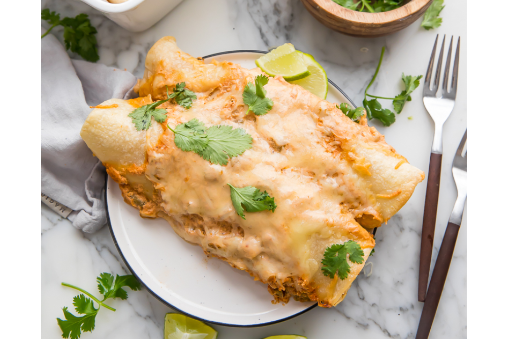 Gourmet to Go Creamy Chicken Enchiladas