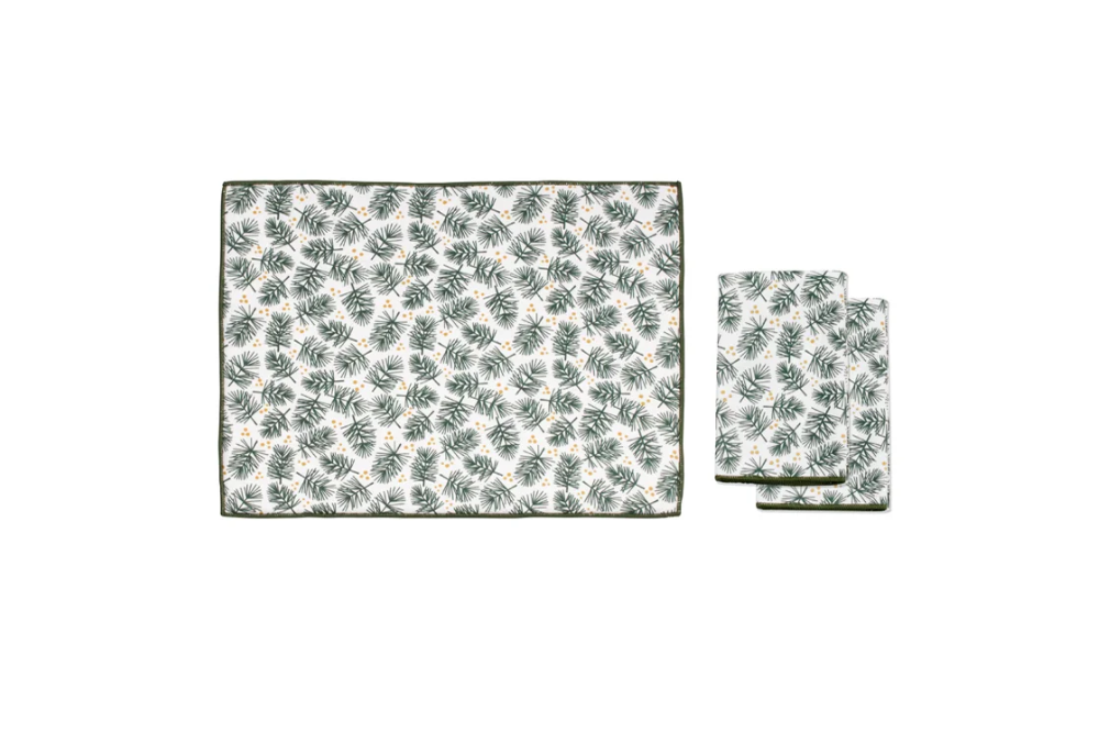 Harman Wash & Dry Kitchen Towels and Drying Mat - set of 3