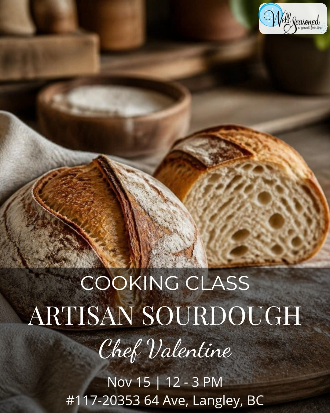 Nov 15 | Artisan Sourdough w/ Valentine Kitamura