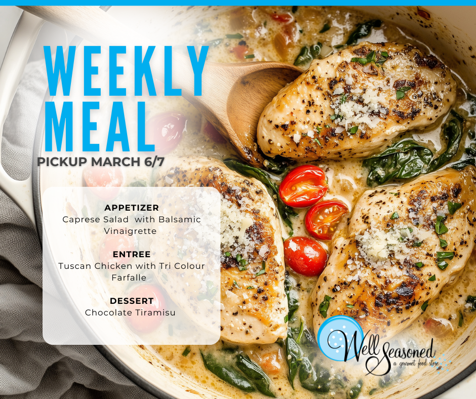 Weekly Meal Pick-Ups: Well Seasoned Gourmet-To-Go