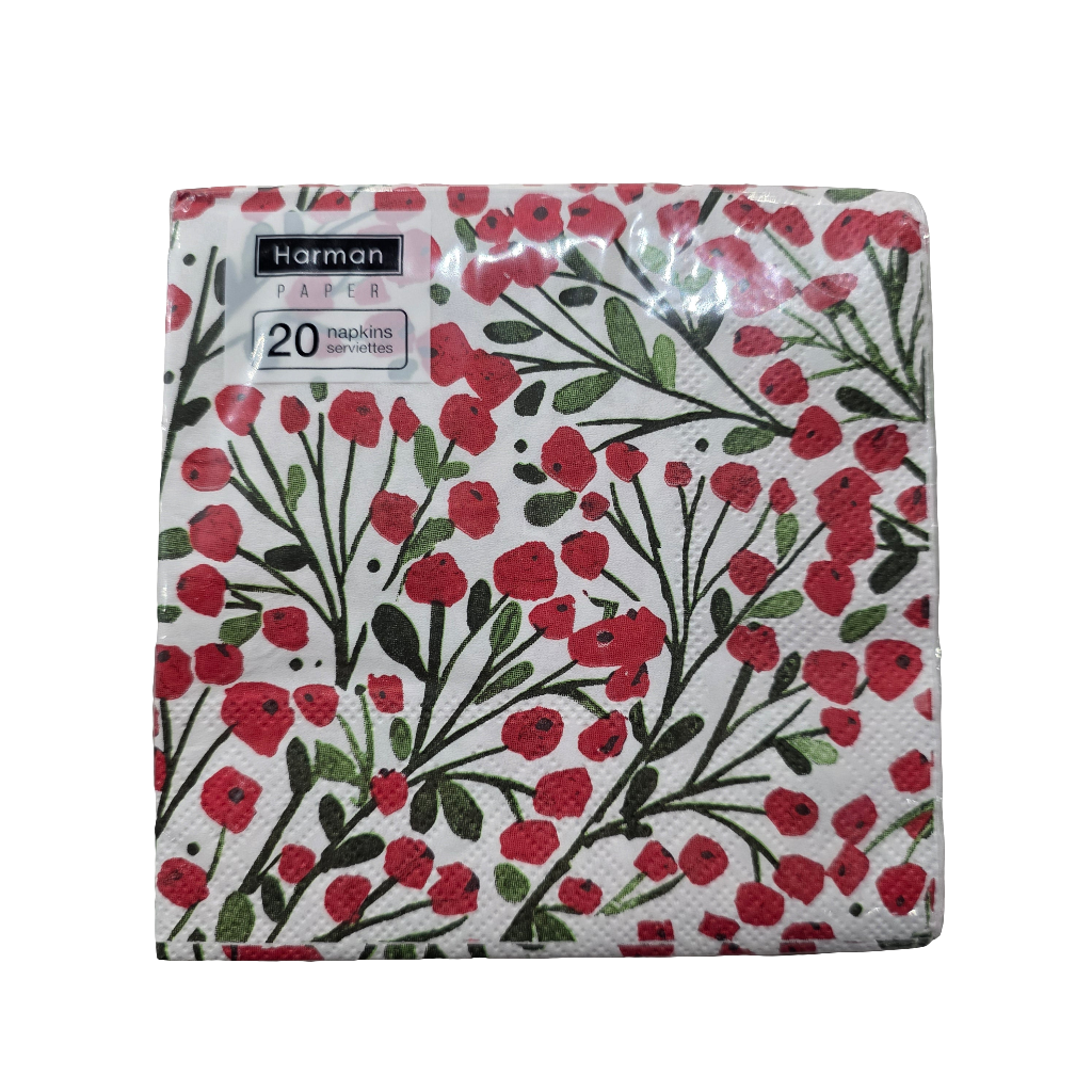 Harman Shaped Napkins & Cocktail Napkins - Christmas Edition